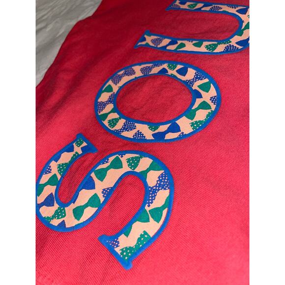 Southern Style with Bowties! Long sleeve thick cotton T-shirt, Oversized Small - Picture 4 of 4